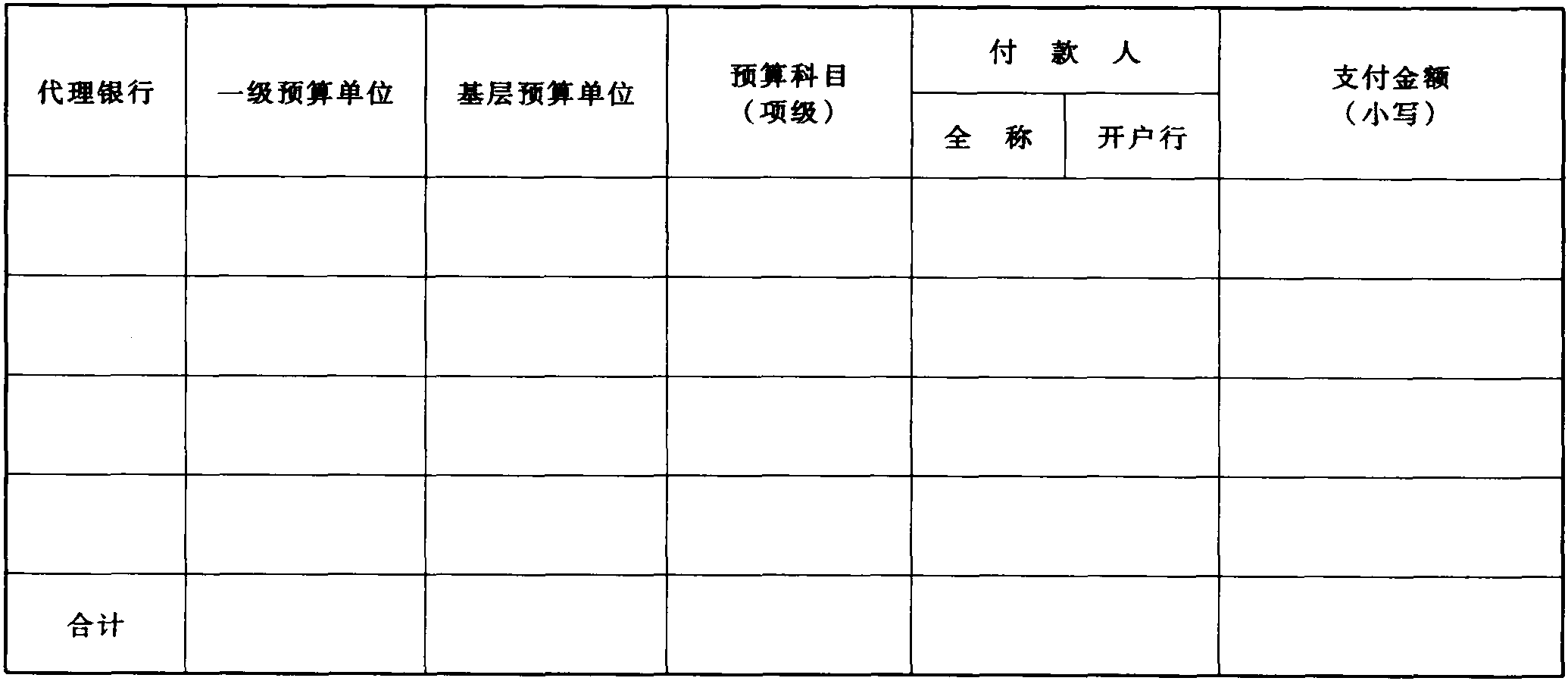 中央單位財(cái)政國(guó)庫(kù)管理制度改革試點(diǎn)資金銀行支付清算辦法